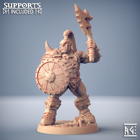 Orc Barbarian Warrior Miniature | Medium | Artisan Guild | D&D DnD Pathfinder Miniature