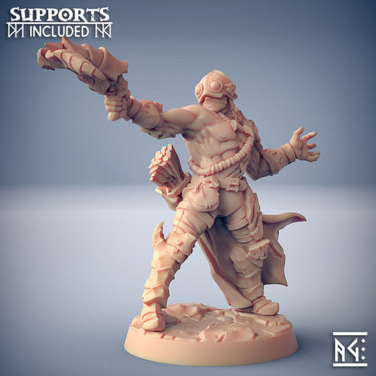 Scourgeland Survivor Barbarian Nomad | Medium | Artisan Guild | D&D DnD Pathfinder Miniature