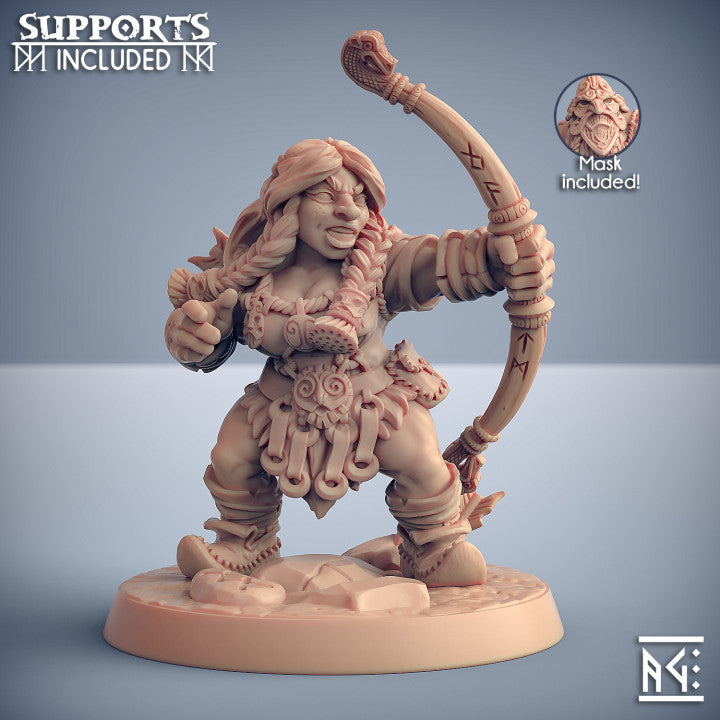Dwarven Mountaineer - Archer (25mm Base)