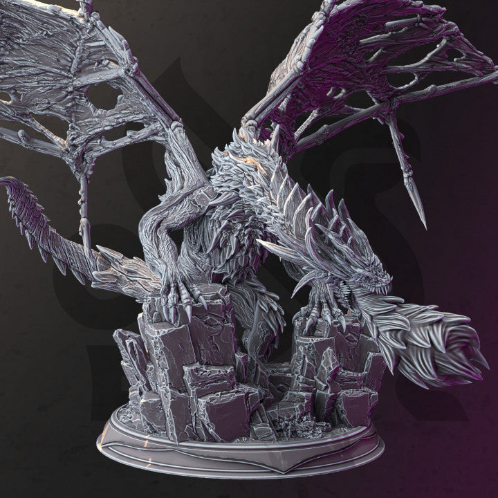 Undead Frost Dragon Gargantuan | Gargantuan | DM Stash | D&D DnD Pathfinder Miniature