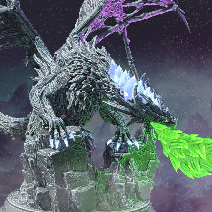 Undead Frost Dragon Gargantuan | Gargantuan | DM Stash | D&D DnD Pathfinder Miniature