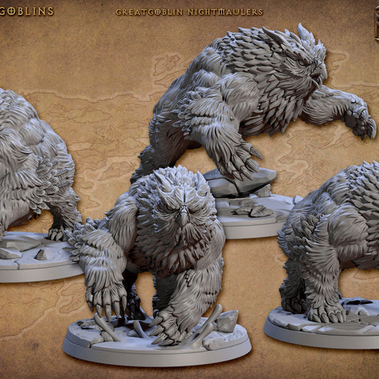 Greatgoblin Goblin Cavalry Nightmauler | Large | Artisan Guild | D&D DnD Pathfinder Miniature