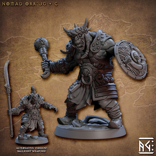 Orc Ogre Warrior Miniature | Medium | Artisan Guild | D&D DnD Pathfinder Miniature