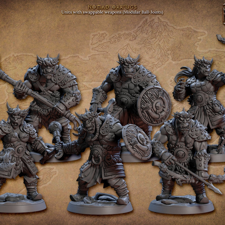 Nomad Orr'ug - Warrior (25mm Base)