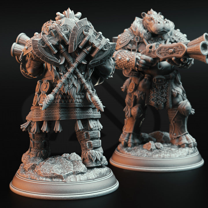 Giff Dragon Hunter - Guard (25mm Base)