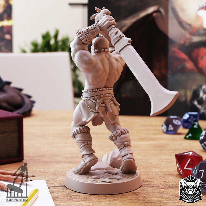 Orc Berserker - Raised (25mm Base)
