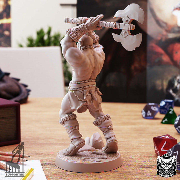 Orc Berserker - Raised (25mm Base)