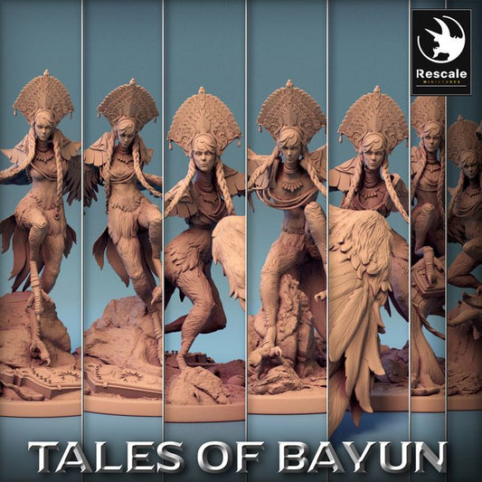 Collection Harpy Monster Agility Grace | Large | Rescale Miniatures | D&D DnD Pathfinder Miniature