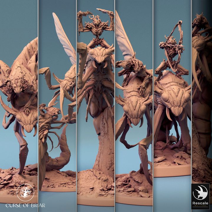 Collection Sky Cutter Insectoid Monstrosities | Large | Rescale Miniatures | D&D DnD Pathfinder Miniature