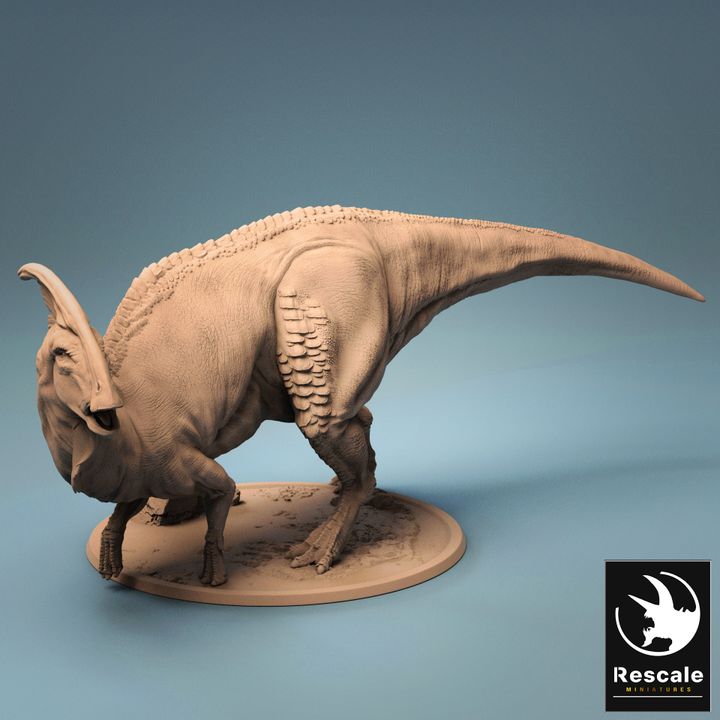 Parasaurolophus Kenku Mount Dinosaur | Gargantuan | Rescale Miniatures | D&D DnD Pathfinder Miniature