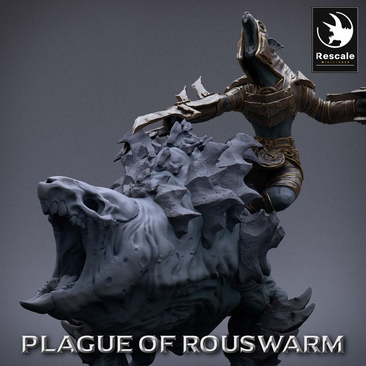 Rat Rider Stare Rogue - Mounted (50mm Base)