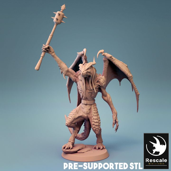Abishai Warrior - Sword (25mm Base)