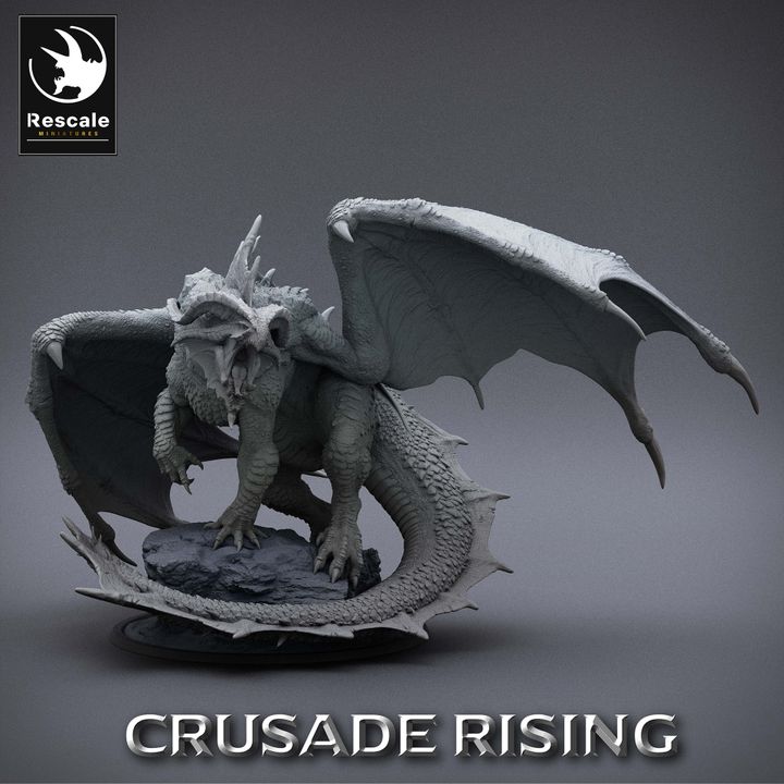Legendary Chromatic Red Dragon - Roaring (100mm Base)