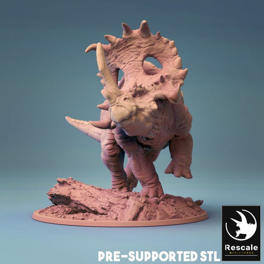 Sinoceratops Dinosaur Model | Large | Rescale Miniatures | D&D DnD Pathfinder Miniature