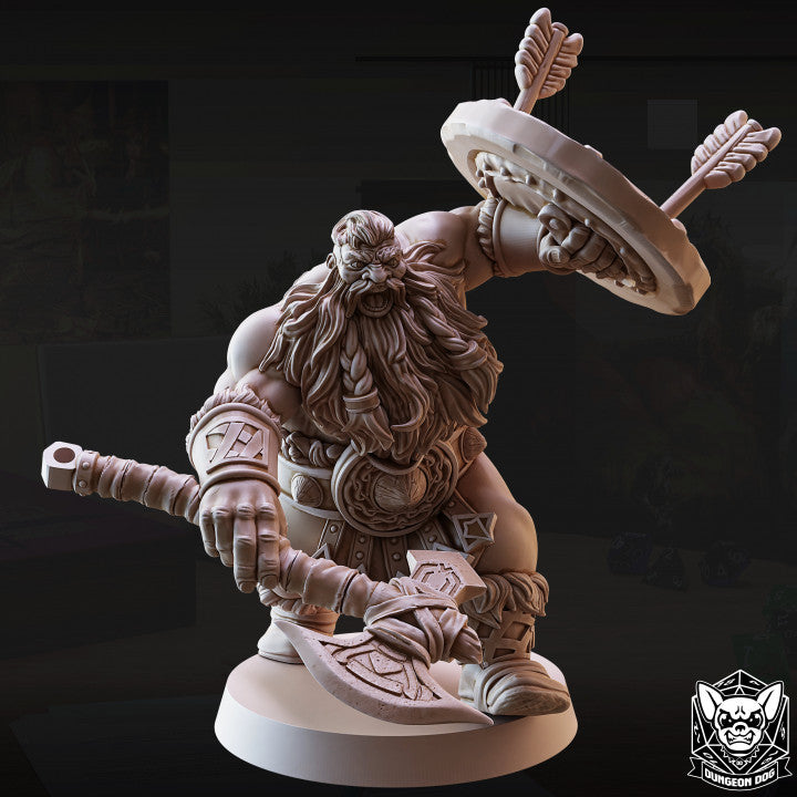 Dwarf Barbarian - Stalwart (25mm Base)