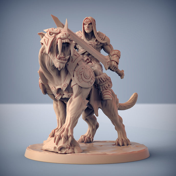 Smilodon Raider - Sword (50mm Base)