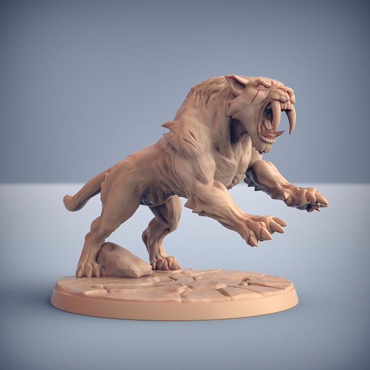 Smilodon Raider - Sword (50mm Base)