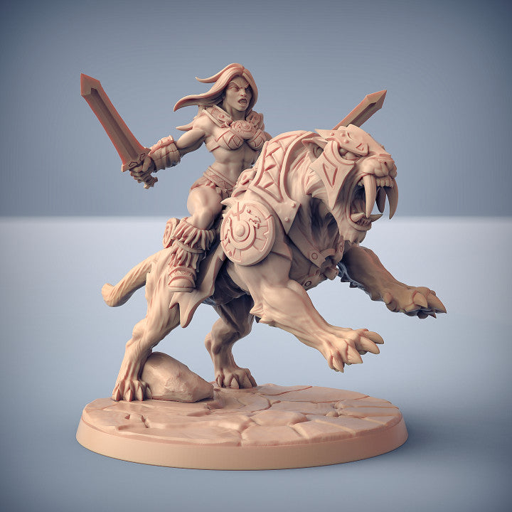 Smilodon Raider - Sword (50mm Base)