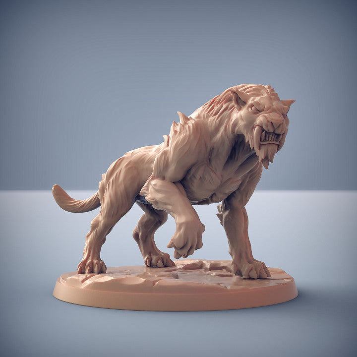 Smilodon Raider - Sword (50mm Base)