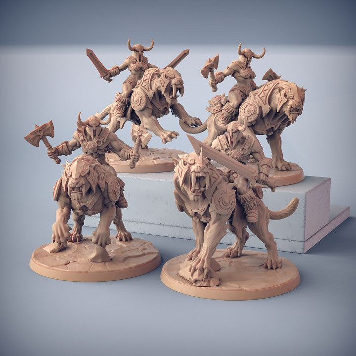 Smilodon Raider - Sword (50mm Base)