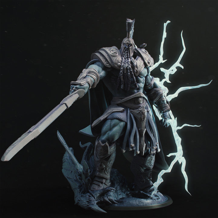 Storm Giant Guard Lightning Sword | Gargantuan | Rescale Miniatures | D&D DnD Pathfinder Miniature