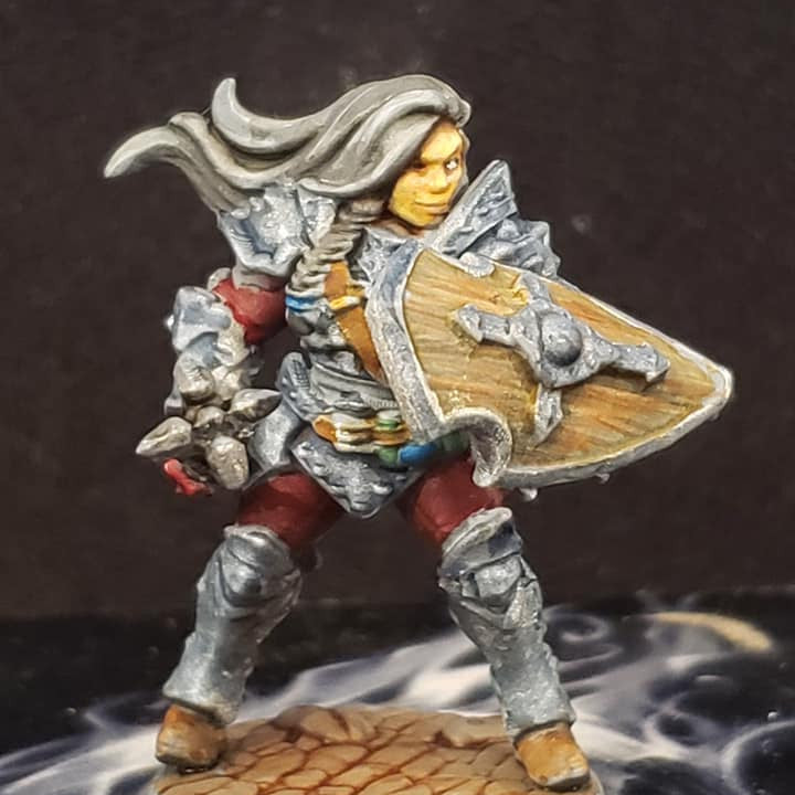 Human Fighter - Battle Ready (25mm Base)
