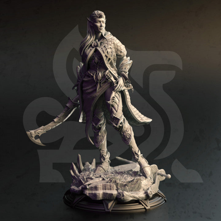 Female High Elf Spellblade - Standing (25mm Base)
