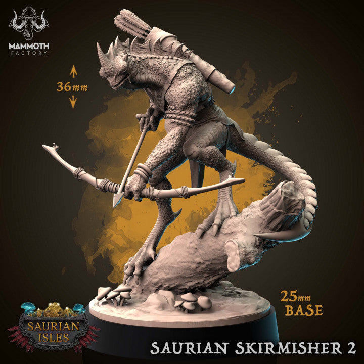 Saurian Skirmisher - Archer (25mm Base)