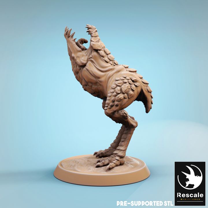 Reptilian Dinosaur Beast Monster | Medium | Rescale Miniatures | D&D DnD Pathfinder Miniature