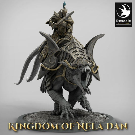 Spear Elf Mounted Warrior Cavalry | Large | Rescale Miniatures | D&D DnD Pathfinder Miniature