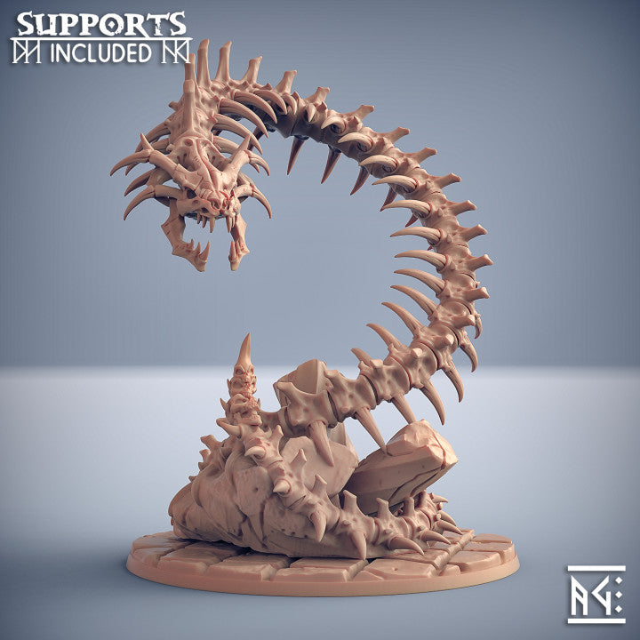 Maneater Skullnaga - Coiled (100mm Base)