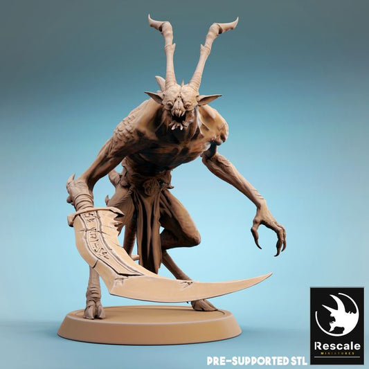 Infernum Demon Fiend Soldier | Medium | Rescale Miniatures | D&D DnD Pathfinder Miniature