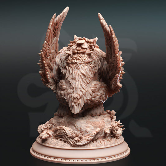 Northern Masked Owlbear Miniature | Large | DM Stash | D&D DnD Pathfinder