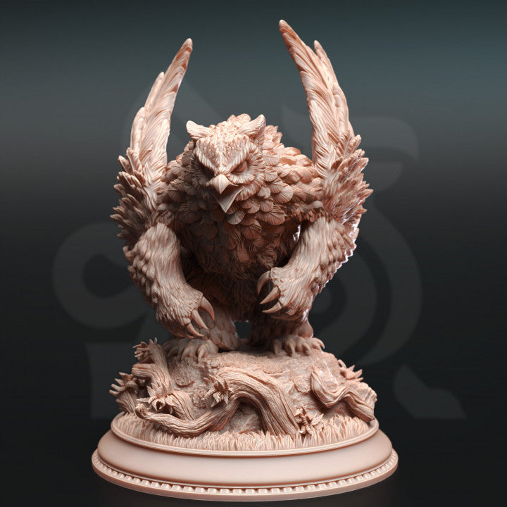 Northern Masked Owlbear Miniature | Large | DM Stash | D&D DnD Pathfinder