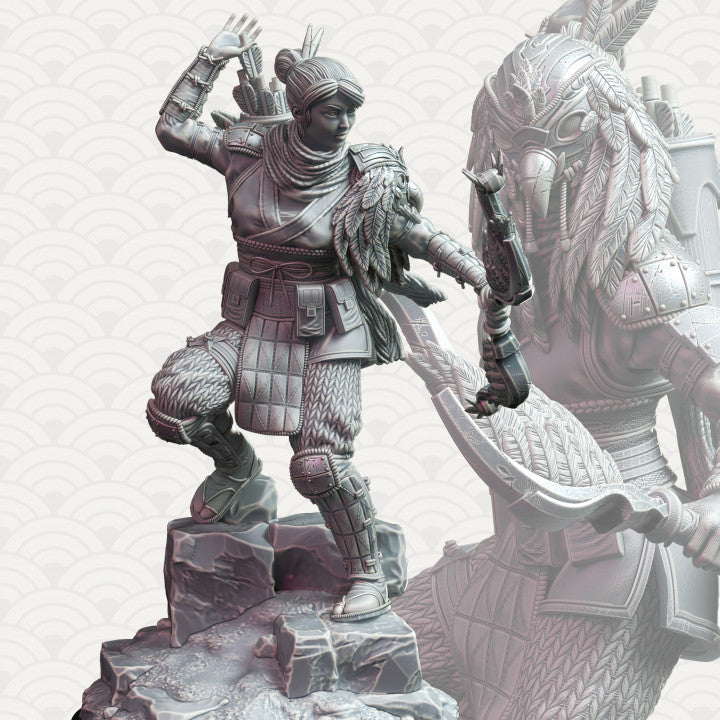 Samurai of the Falcon - Striking (25mm Base)
