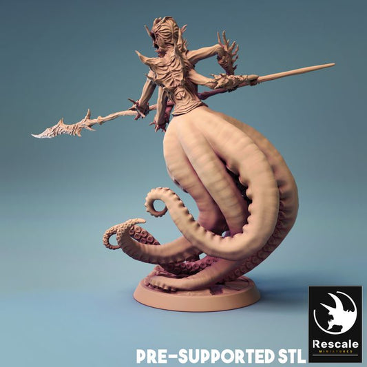 Gardien des mers - Lance (socle de 25 mm)