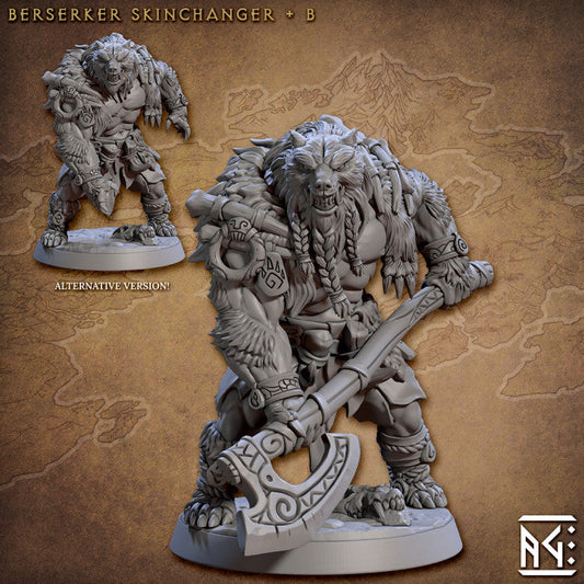 Bear Barbarian Skinchanger Miniature | Large | Artisan Guild | D&D DnD Pathfinder Miniature