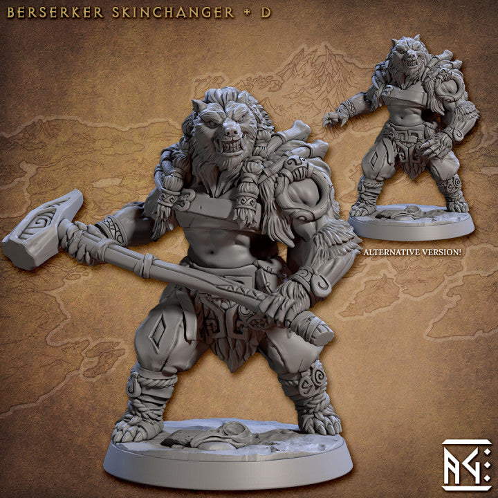 Berserker Skinchanger Bear Beast Barbarian | Large | Artisan Guild | D&D DnD Pathfinder Miniature