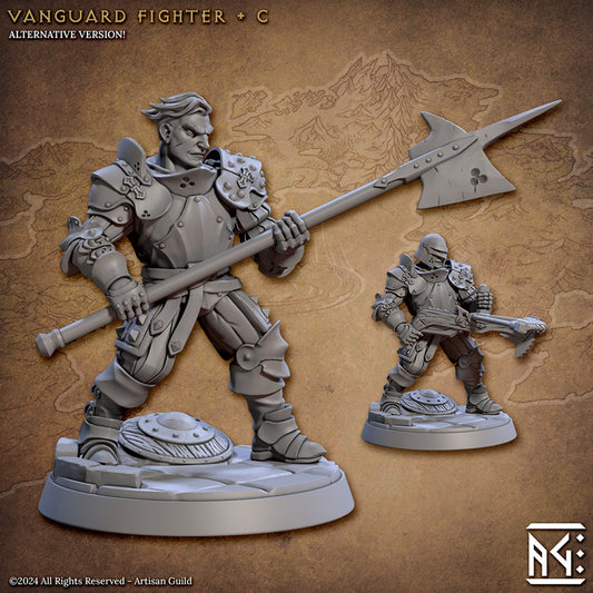 Vanguard Fighter Customizable Weapons | Medium | Artisan Guild | D&D DnD Pathfinder Miniature