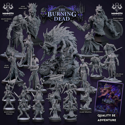Death-Bound Thrall Skeleton Warrior | Medium | Mammoth Factory | D&D DnD Pathfinder Miniature