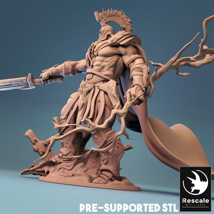 Storm Giant Guard Lightning Sword | Gargantuan | Rescale Miniatures | D&D DnD Pathfinder Miniature