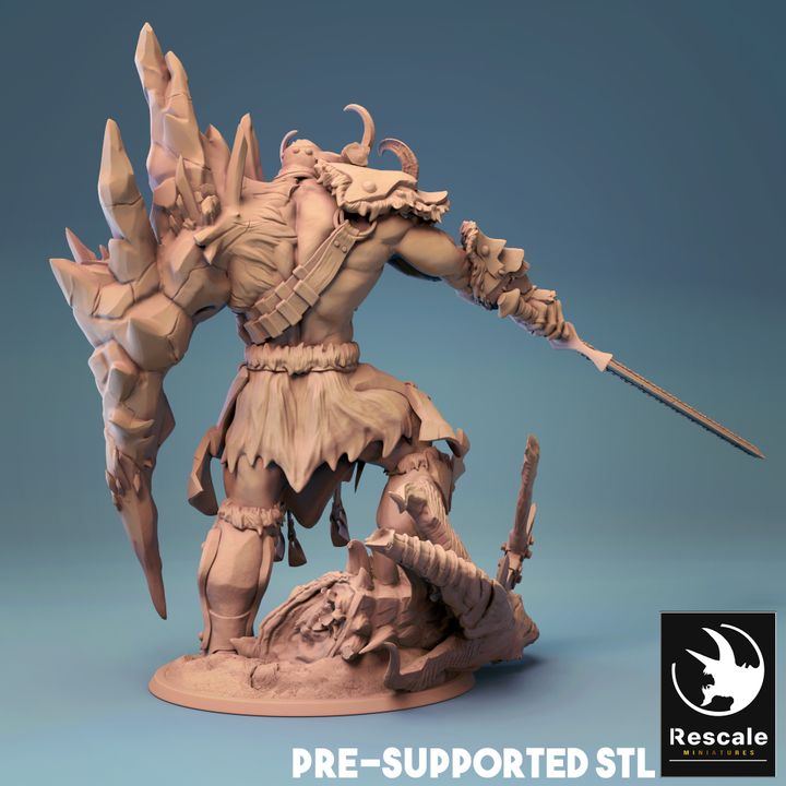 Storm Giant Guard Lightning Sword | Gargantuan | Rescale Miniatures | D&D DnD Pathfinder Miniature