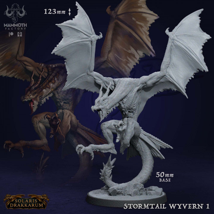 Stormtail Wyvern - Standing (50mm Base)