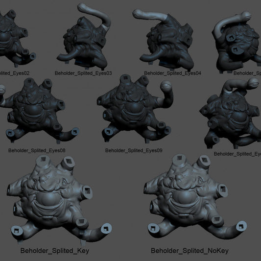 Beholder Eye Tyrant Miniature | Large | Rescale Miniatures | D&D DnD Pathfinder Miniature
