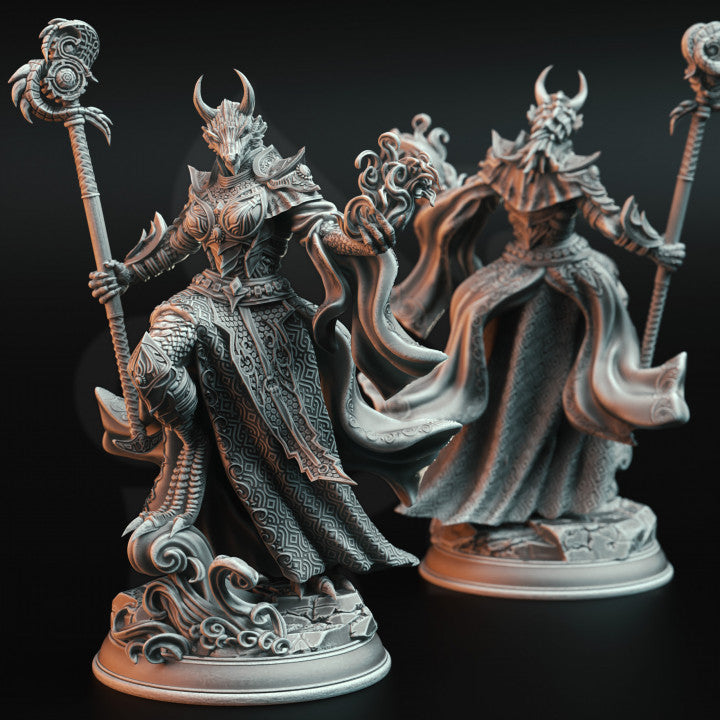 Ascended Dragon Warlock Casting | Medium | DM Stash | D&D DnD Pathfinder Miniature