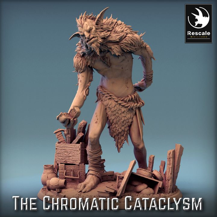 Ice Troll Giant Monster Miniature | Huge | Rescale Miniatures | D&D DnD Pathfinder Miniature