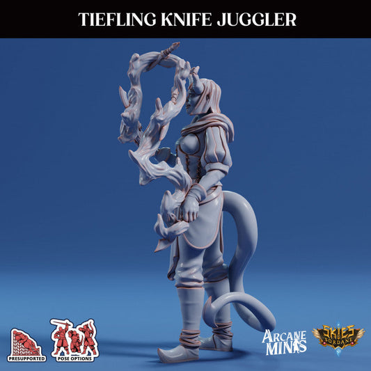 Tiefling Juggler Fiends Performers | Medium | Sordane Publishing | D&D DnD Pathfinder Miniature