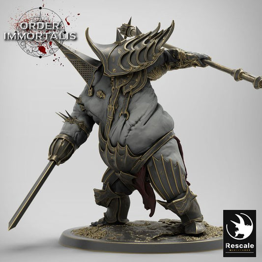 Armored Fiend Leader Monstrosity | Large | Rescale Miniatures | D&D DnD Pathfinder Miniature