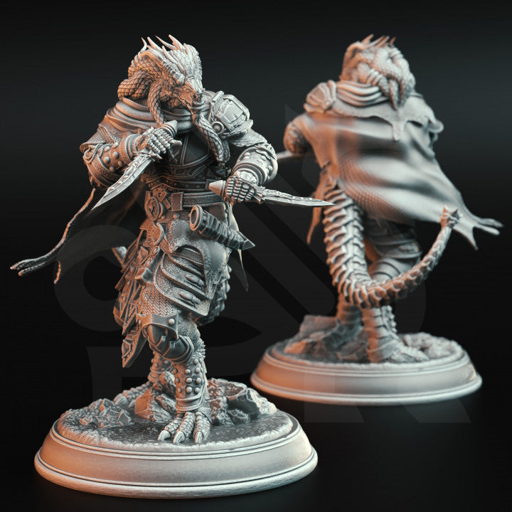 Dragonborn Assassin Rogue - Guard (25mm Base)