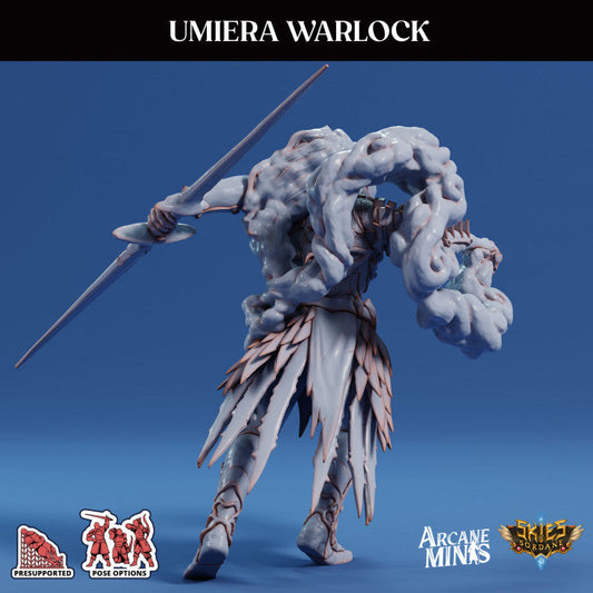 Umiera Warlock Sorcerer Miniature | Medium | Sordane Publishing | D&D DnD Pathfinder Miniature
